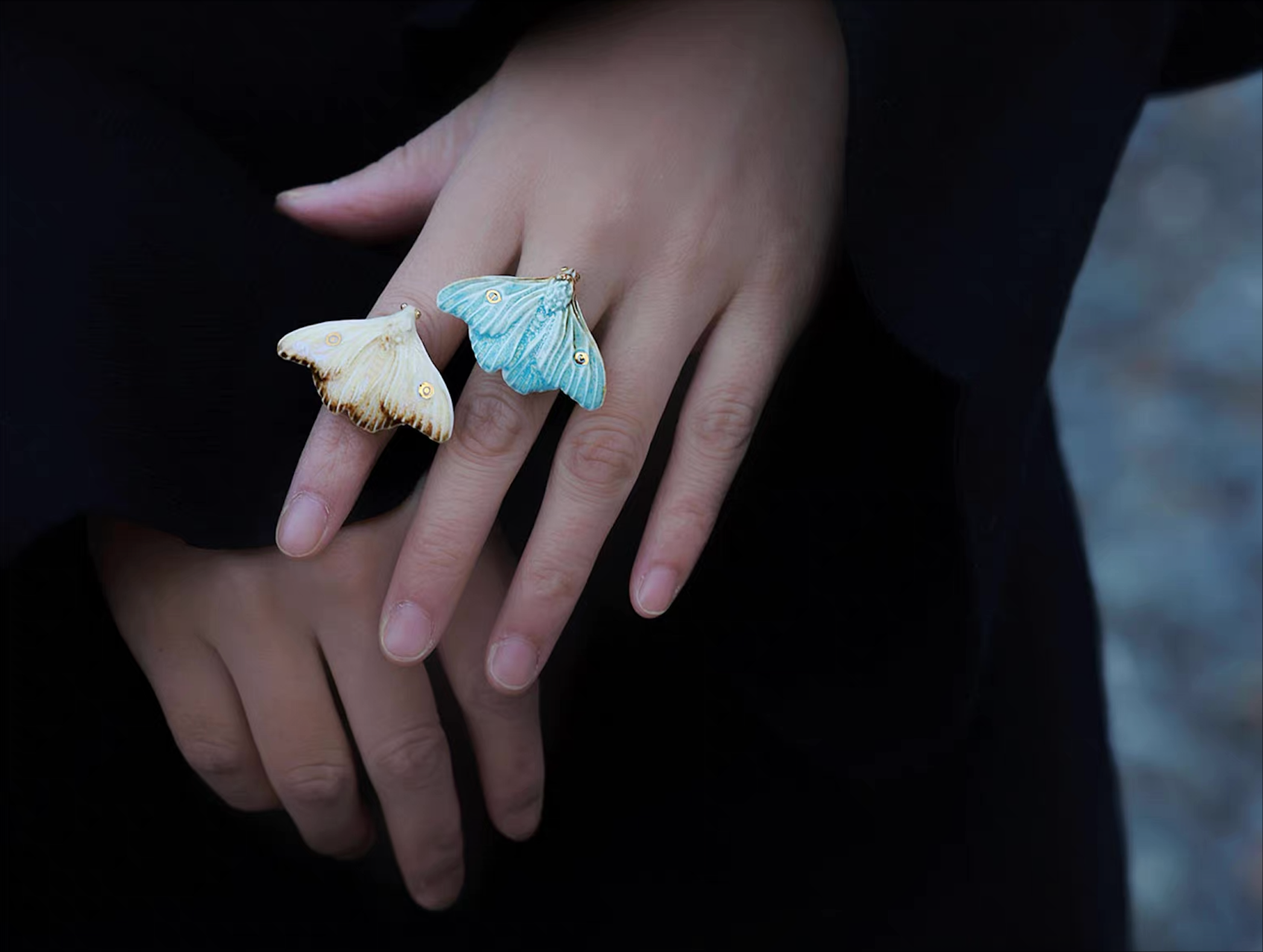 Ring | Handcrafted Ceramic | 烬霜之蛾 | 蜕变之翼