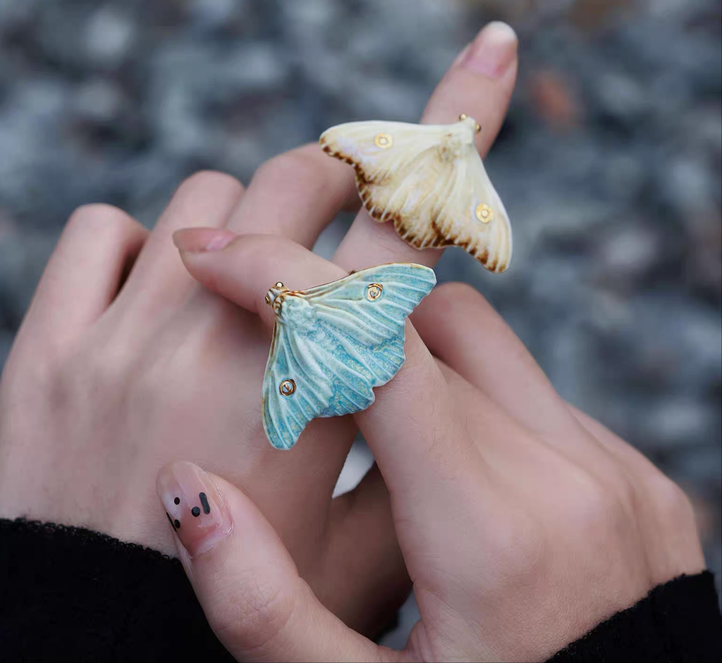 Ring | Handcrafted Ceramic | 烬霜之蛾 | 蜕变之翼