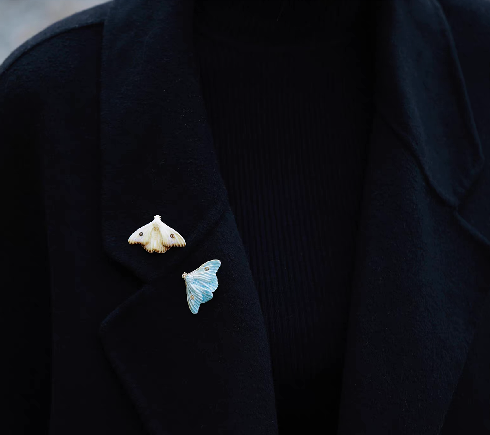 Brooch | Handcrafted Ceramic | 烬霜之蛾 | 蜕变之翼