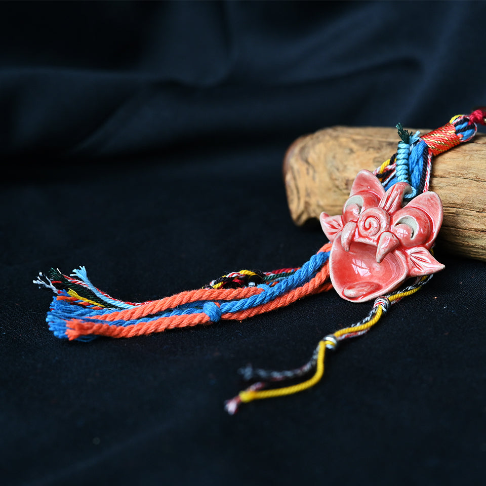 アクセサリー wasao sama Guardian of Space | Handcrafted Ceramic WaMao Tile Cat Ornament