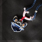 Heartfelt Guardian | Handcrafted Ceramic WaMao Necklace | 星海（湛蓝）
