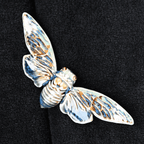 Brooch | Cicada | Ceramic | Wings of Metamorphosis