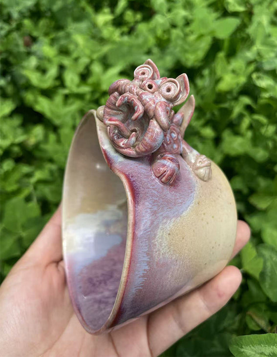 Ceramic-Cat Cup-WaMao-Pink