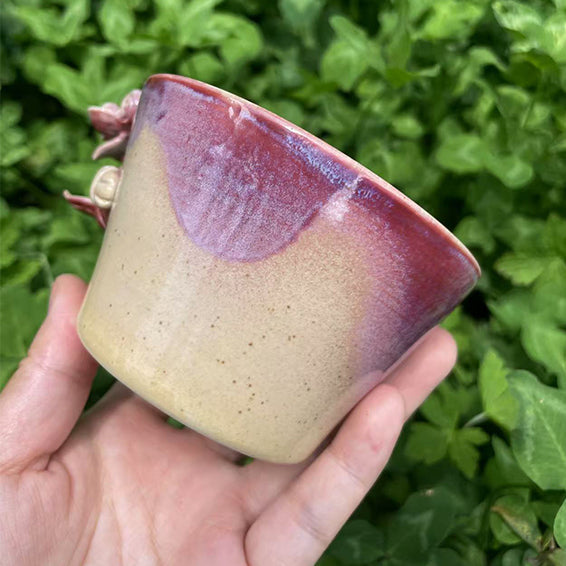 Ceramic-Cat Cup-WaMao-Pink