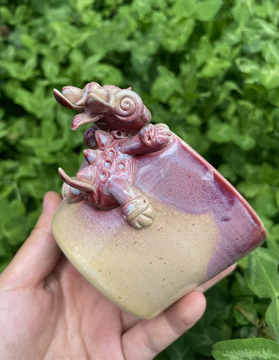 Ceramic-Cat Cup-WaMao-Pink