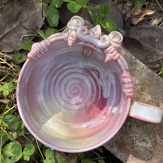 Ceramic Mug-WaMao-Pink