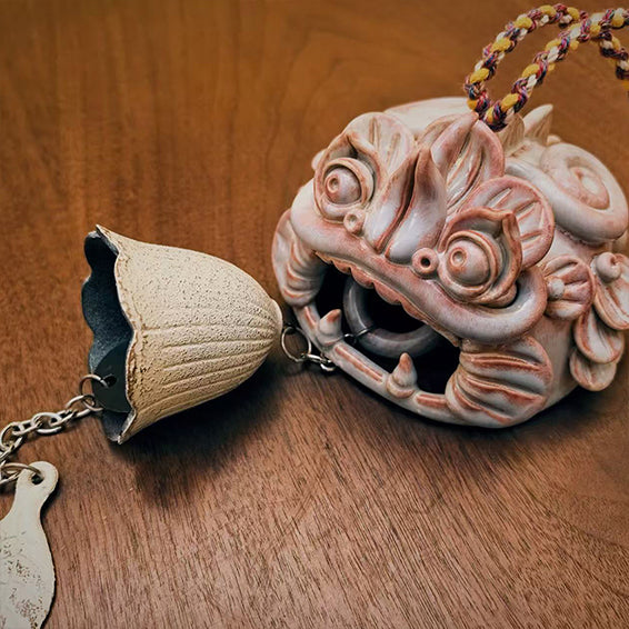 Ceramic-Wind Chime-WaMao-Pink
