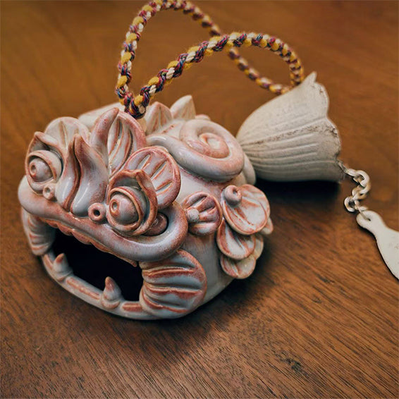 Ceramic-Wind Chime-WaMao-Pink