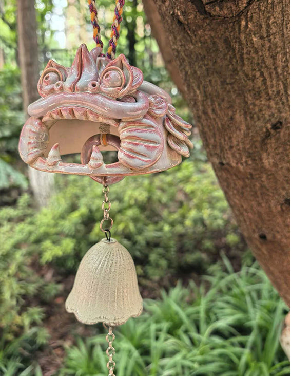 Ceramic-Wind Chime-WaMao-Pink