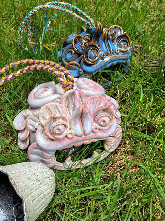 Ceramic-Wind Chime-WaMao-Pink
