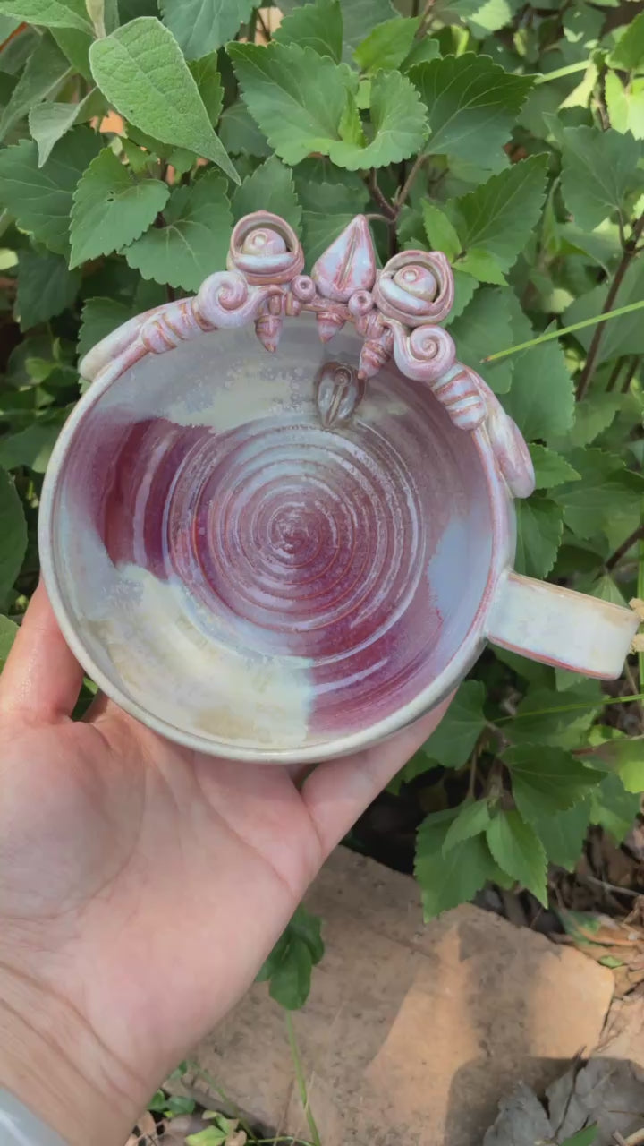 Ceramic Mug-WaMao-Pink